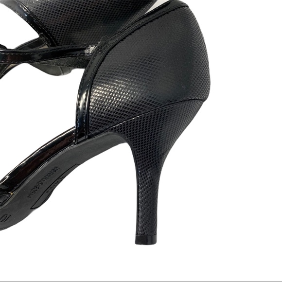 Fioni Black Pointy Toe T Strap Heels- Size 10 - Picture 10 of 14